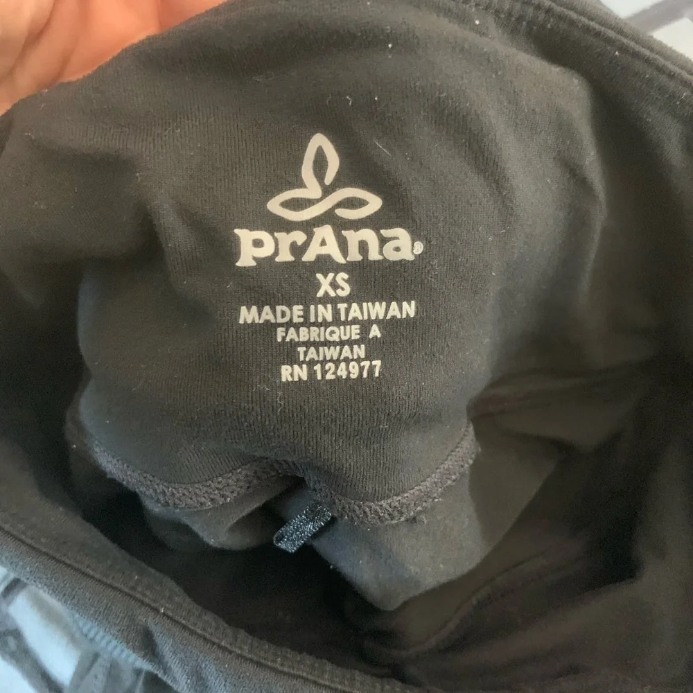 Prana Olympia Knicker Yoga Leggings Cropped Black - Picture 10 of 11